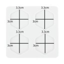 Silikonová forma na pečetě 3 x 3,5 cm Forma 8 x 8 cm Pro vylévání voskových pečetí do formy na oznámení a obálky 1