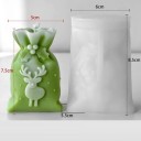 Silikonová forma na svíčku 6 × 8,5 cm Vánoční pytlík se sobem Forma na odlévání vosku pryskyřice mýdla dekorací 2