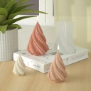 Silikonová forma na svíčku 7,1 x 6,7 x 10,2 cm Střední spirálová svíčka Ruční výroba svíček Domácí dekorace 1