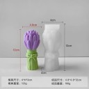 Silikonová forma na výrobu mýdla 13 x 6 cm Kytice tulipánů s mašlí Ruční výroba mýdla svíček odlévání 2