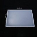 Silikonová formička na podnos pryskyřice 31,2 x 21,2 cm Obdélníková forma na odlitky Pryskyřicový tác Podložka Dekorace 2