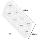 Silikonová formička na pryskyřici 14,4 x 6,4 cm Forma na prstýnky Kruhové kroužky Ruční tvoření Kreativní odlévání šperků 2