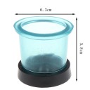 Silikonová odlévací baňka kulatá 6,3 x 5,8 cm plastový základ dentální laboratorní nástroj voskové kroužky odlévání 2