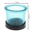 Silikonová odlévací baňka kulatá 7,4 x 6,3 cm plastový základ dentální laboratorní pomůcka pro voskové kroužky odlévání 2