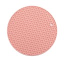 Silikónová podložka proti obarenie 17,5x17,5 cm protiskluzová kruhová tepelne odolná podložka pod hrnce ochrana kuchynskej dosky 3