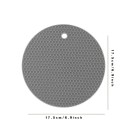 Silikónová podložka proti obarenie 17,5x17,5 cm protiskluzová kruhová tepelne odolná podložka pod hrnce ochrana kuchynskej dosky 6