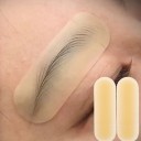 Silikonové tréninkové podložky na obočí 10 ks 60 × 20 mm Pružné cvičné náplasti pro nácvik úpravy obočí 2