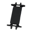 Silikonový držák telefonu na kolo s Garmin úchytem Pro telefony 4–7,5 palce 12,8 x 6,7 cm Černý Do držáku cyklopočítače Garmin i SRAM 3