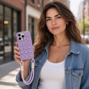 Silikonový kryt s přísavkami a poutkem na iPhone 17 Pro Max Protiskluzová úprava Drží na hladkém povrchu Pro videa 20