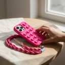 Silikonový kryt s přísavkami a poutkem na iPhone 18 Pro Protiskluzová úprava Drží na hladkém povrchu Pro videa a focení 2