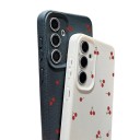 Silikonový obal na Samsung Galaxy A17 s motivem třešní Odolný Ochrana fotoaparátu Jemně zrnitý povrch Třešničky a nápis Cute Cherry 5