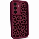 Silikónový ochranný obal na Samsung Galaxy A55 s leopardím vzorom Odolný a pružný Ochrana fotoaparátu Rámeček so stupňami Kryté tlačidlá 1
