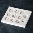 Silikonowa forma 3D do pieczenia z kwiatami Do drobnych ozdób na torty Różne rodzaje kwiatów z delikatnie uformowanymi płatkami 2