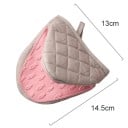 Silikonowa kuchenną rękawica 14,5 x 13 cm Ochronna rękawica odporna na ciepło do gotowania pieczenia grillowania manipulacji gorącymi 2