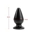 Silikonowy korek analny 4 x 9 cm ergonomiczny kształt gładka powierzchnia elastyczny materiał łatwa konserwacja specjalne żele lubrykacyjne 7