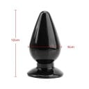Silikonowy korek analny 6 x 12 cm ergonomiczny kształt gładka powierzchnia elastyczny materiał łatwa konserwacja specjalne żele lubrykacyjne 8