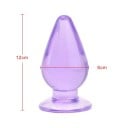 Silikonowy korek analny 6 x 12 cm ergonomiczny kształt gładka powierzchnia elastyczny materiał łatwa konserwacja specjalne żele lubrykacyjne 9