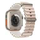 Silikonowy pasek 42 mm 44 mm 45 mm 49 mm do Apple Watch Wodoodporny pasek z tytanową klamrą Regulowana pętla i wielopozycyjne zapięcie 27