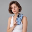 Silikonowy pokrowiec dla Samsung Galaxy S25 FE Z wyklapaną podstawką Wsparcie dla ładowania magnetycznego Ochronny pokrowiec na telefon 6