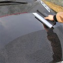 Silikonowy wodny ściągacz z ergonomiczną rączką 25 x 7,5 cm silikonowy czarno-biały do okien samochodowych i czyszczenia szyb w domu 3