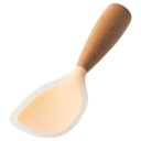Silikonrissked för kök 21 x 7,5 cm Non-stick träsked värmebeständig köksredskap med halkfritt handtag 8