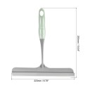 Silikonskrapa för fönster och glas multifunktionell skrapa 22,3 × 22,5 cm handhållen rengörare för duschdörrar kök och bilfönster 5