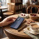Silikonskydd för mobil Samsung Galaxy A56 med körsbär Hållbar Kameraskydd Grov struktur Tryck av körsbär och texten Cute Cherry 4