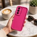 Silikonvédő a Samsung Galaxy S24+ számára Lekerekített szélekkel A fényképező védelmével Puha szilikon tok Mobilvédő 24