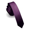 Silk Plain Tie 150 x 4 cm Elegant Men's Tie Made of High-Quality Silk Narrow Design Stylish Accessory for Weddings, Parties and Formal Events 11