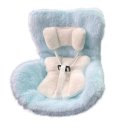 Silla de auto para muñecas 17 cm Silla mini de felpa Varios colores Adorable decoración para el salpicadero del coche Adorno original 6