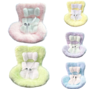 Silla de auto para muñecas 17 cm Silla mini de felpa Varios colores Adorable decoración para el salpicadero del coche Adorno original 2