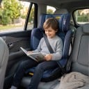 Silla de auto plegable para niños con respaldo alto 100–150 cm ISOFIX Reposacabezas ajustable Espuma viscoelástica Para viajar 2
