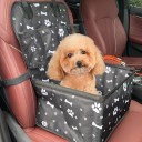 Silla de coche para perros con bolsillos de almacenamiento, ideal para los asientos delanteros y traseros del coche, fácil de instalar y mantener 2