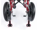 Silla de ruedas infantil con respaldo alto reclinable hasta 150° Capacidad de carga 120 kg Ultraleve plegable Roja para el cuidado diario de niños 4