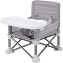Silla infantil plegable portátil 30x31x37 cm Silla de comedor de plástico con asiento elevador Adecuada para viajes, exteriores y para comer Mobiliario infantil 4