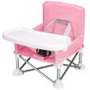 Silla infantil plegable portátil 30x31x37 cm Silla de comedor de plástico con asiento elevador Adecuada para viajes, exteriores y para comer Mobiliario infantil 3