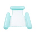 Silla mecedora acuática 133 x 100 cm PVC Colchoneta inflable con respaldo y reposabrazos Silla flotante para piscina para relajación 11