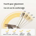 Silla portátil plegable 88 x 61 x 73,5 cm Sillón de viaje reclinable Altura del asiento 30 cm Respaldo y reposacabezas Silla de relajación 3