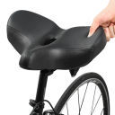 Sillín de bicicleta ergonómico y suave de 32,5 x 26 cm, acolchado, grueso y transpirable, para bicicleta de carretera y montaña, cómodo sillín 2