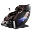 Sillón de masaje inteligente 4D para todo el cuerpo con control AI, riel SL de 152 cm, 220 V, calefacción a 45 °C, masaje con airbags, Bluetooth, LCD 6