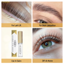 Silné lepidlo na riasy a lamináciu obočia 7 ml Rýchloschnúce 5 s Profesionálne lepidlo s aplikátorom Bez zvyškov Salónne aj domáce použitie 4