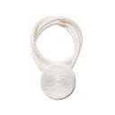 Silné magnetické spony na záclony dekorativní úvaz 45 cm polyester magnetické uchycení pro stažení závěsů a záclon 10