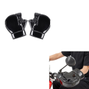 Silne motocyklowe nakładki na kierownicę 25,5 x 25 x 7,5 cm Wodoodporne wiatroszczelne czarne nakładki do motocykla 2