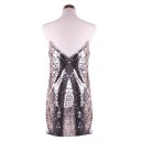 Silver Mini Dress with Sequins 4