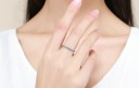 Silver Ring with Zircon - TEARDROPS 7