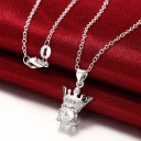 Silverhalsband med zirkon 2