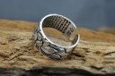 Silverring för kvinnor justerbar storlek - ORNAMENT 7