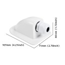 Simple Cable Entry Grommet for Solar Panel Roof Entry Motorhome Caravan Yacht Car White Cable Holder 107x71x44mm 4