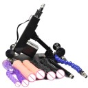 Simulatore di sesso automatizzato con angolo regolabile, controllo della velocità e set di 3 dildo e 3 plug anali in confezione discreta 1