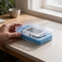 Simulatore NFC da gioco con display LCD e ricarica USB-C 4,3 x 3,2 cm, NTAG215, ABS, bianco, per Switch, Switch 2, Wii U e 3DS 5